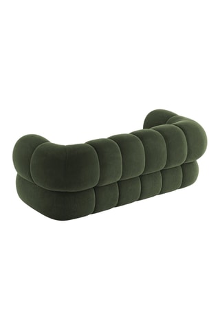 Canapé Koge - Vert - 2 places - Toucher velours