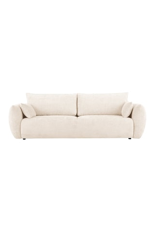 Canapé convertible Matera - Beige clair - 3 places - Tissu chenille