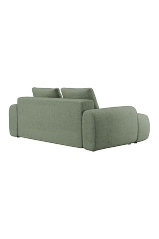 Canapé Linz - Vert olive foncé - 3 places - En tissu structurel
