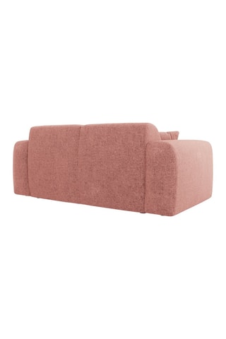 Canapé Nolio - Rose - 2 places - En tissu chenille