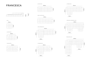 Canapé d'angle droit panoramique modulable Francesca Beige