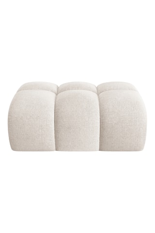 Pouf Treno - Beige - En tissu chenille