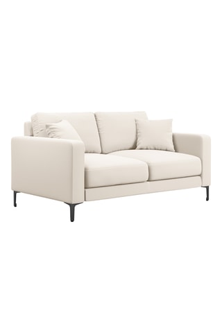 Canapé droit Venus - Beige - 2 places - En tissu bouclette