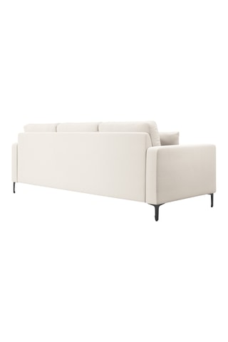 Canapé droit Venus - Beige - 3 places - En tissu bouclette