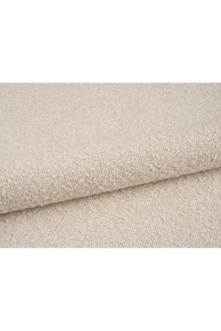 Canapé d'angle droit Lola - Beige - 6 places - En tissu bouclette