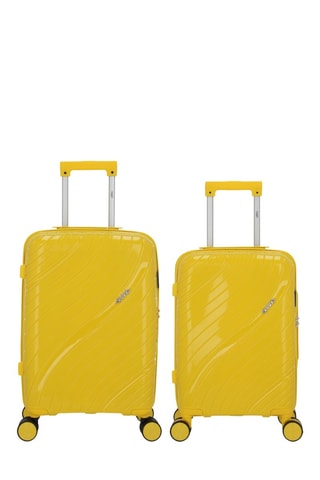 Valise cabine low-cost et valise cabine Lyra (XS/S)  -  51/55 cm - Jaune