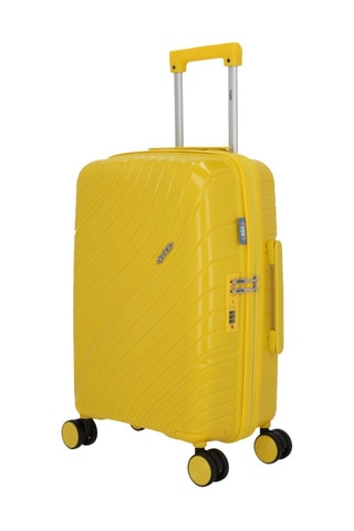 Valise cabine low-cost et valise cabine Lyra (XS/S)  -  51/55 cm - Jaune