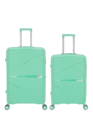 Valise semaine et valise grand volume Vela (M/L)  -  65/75 cm - Vert clair