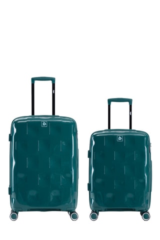 Handbagagetrolley en Weekendtrolley Aquila (S/M) - 54,5/63,5 cm - Donkergroen