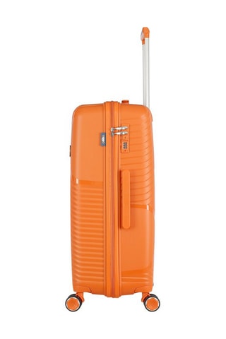 Weekendtrolley en Grote Trolley Cassiopee (M/L) -  63/73 cm - Oranje en zilverkleurig