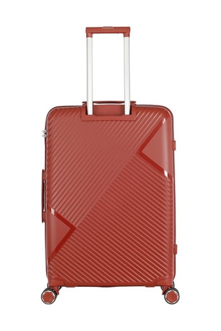 Weekendtrolley en Grote Trolley Cassiopee (M/L) -  63/73 cm - Zilverkleurig en rood