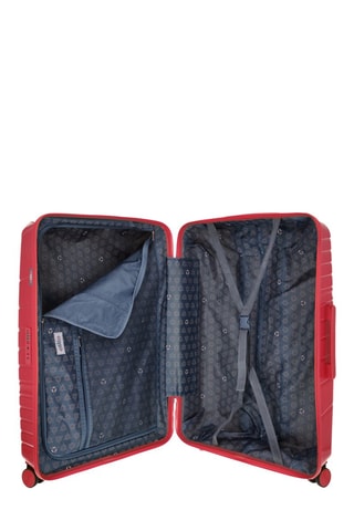 Weekendtrolley en Grote Trolley Lyra (M/L) -  65/75 cm - Rood en zilverkleurig