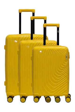 Set van 3 Trolleys (S/M/L) Hydra - 55 / 65 / 75 cm - Geel