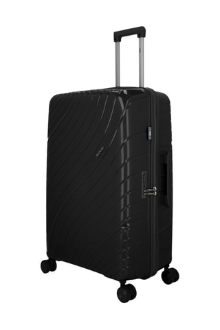 Weekendtrolley en Grote Trolley Lyra (M/L) -  65/75 cm - Zwart en zilverkleurig