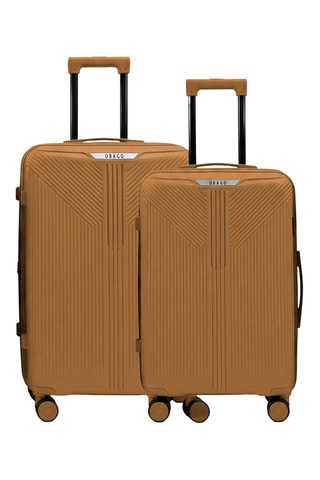 Valise semaine et valise grand volume Eridan (M/L) - 65/75 cm - Moutarde