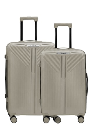 Valise semaine et valise grand volume Eridan (M/L) - 65/75 cm - Gris clair