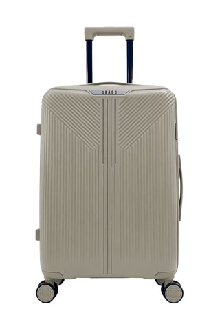 Valise semaine et valise grand volume Eridan (M/L) - 65/75 cm - Gris clair
