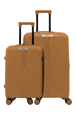 Valise cabine et valise grand volume Eridan (S/L) - 55/75 cm - Moutarde
