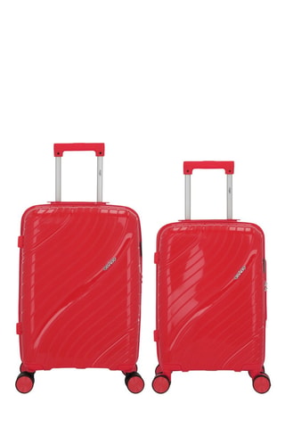 Valise cabine low-cost et valise cabine Lyra (XS/S)  -  51/55 cm - Rouge