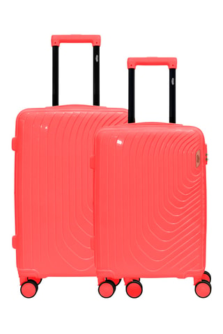 Valise cabine et valise semaine Hydra (S/M) - 55/65 cm - Rose foncé