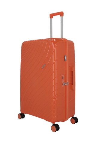 Grote Trolley Lyra (L) -  75 cm - Oranje en zilverkleurig