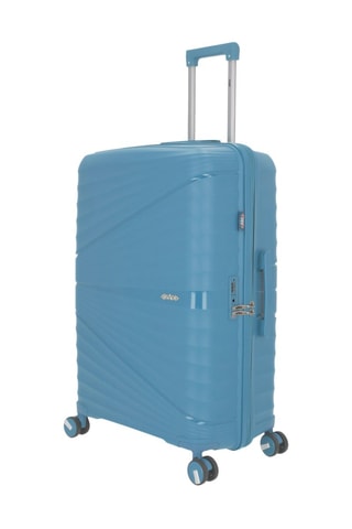 Grote Trolley en Beautycase Vela (L/W) -  75/35 cm - Lichtblauw