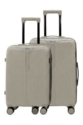 Valise cabine et valise semaine Eridan (S/M) - 55/65 cm - Gris clair