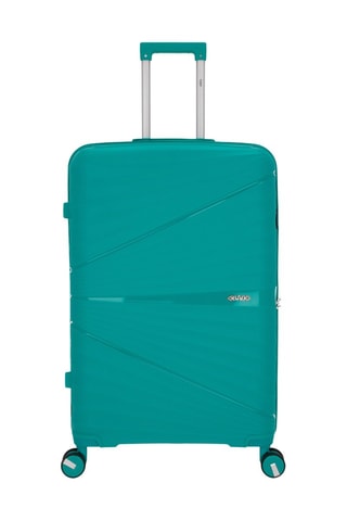 Grote Trolley Vela (L) -  75 cm - Groen en zilverkleurig