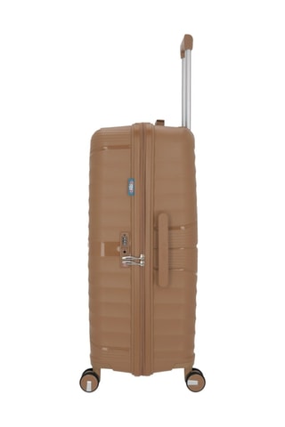 Set van 2 Trolleys en Beautycase Vela (M/L/W) -  65 / 75 / 35 cm - Taupe