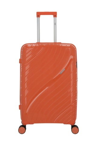 Valise cabine et valise semaine Lyra (S/M)  -  55/65 cm - Orange et argenté