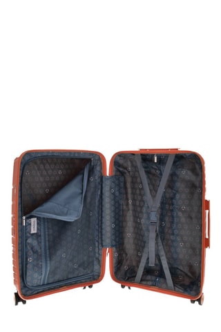 Valise cabine et valise semaine Lyra (S/M)  -  55/65 cm - Orange et argenté