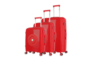 3-delige Trolleyset Orion (S/M/L) - 56/65/75 cm - Rood