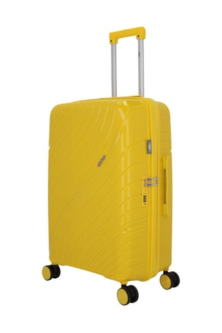 Valise cabine et valise semaine Lyra (S/M)  -  55/65 cm - Jaune