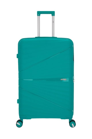 Valise semaine et valise grand volume Vela (M/L)  -  65/75 cm - Vert et argenté