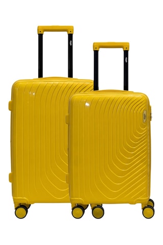 Valise cabine et valise semaine Hydra (S/M) - 55/65 cm - Jaune
