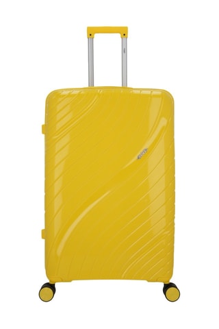 Weekendtrolley en Grote Trolley Lyra (M/L) -  65/75 cm - Geel en zilverkleurig