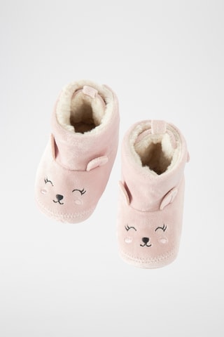 Chaussons fourrés - Rose