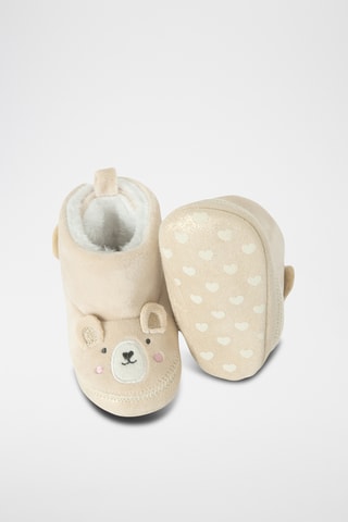 Chaussons fourrés - Beige