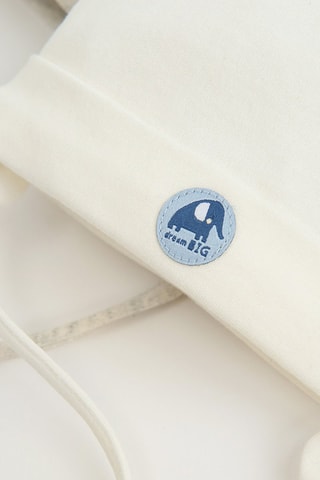 2 bonnets aviateur - Ecru et gris