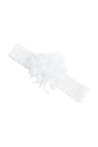 Bandeau en dentelle - Blanc