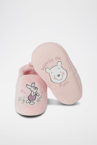 Pantoufles Winnie l'Ourson et Porcinet Winnie l'Ourson Disney - Rose poudré