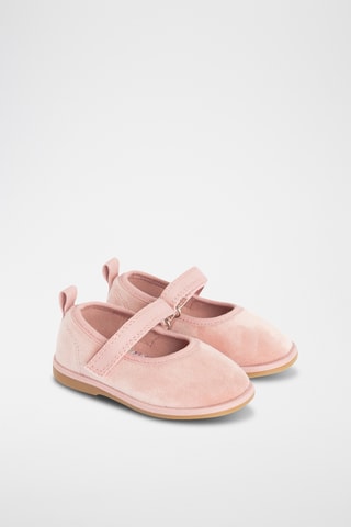 Ballerines en velours - Rose