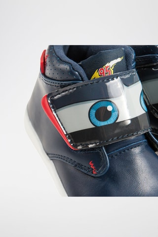 Boots en cuir Flash McQueen Cars Disney Pixar - Bleu marine