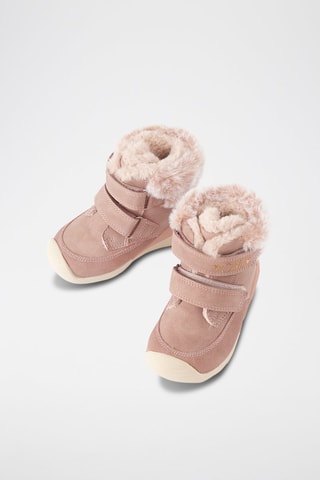 Bottines fourrées - Rose poudré