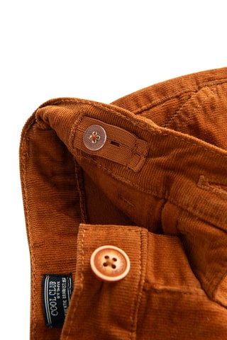Pantalon en velours - rouge brique