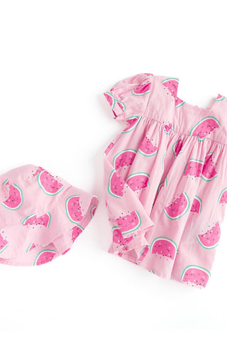 Robe et bob - Rose poudré