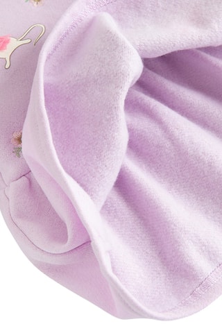 Robe et collant - Mauve et blanc