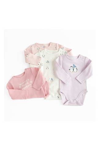 4 bodys - Lilas et rose