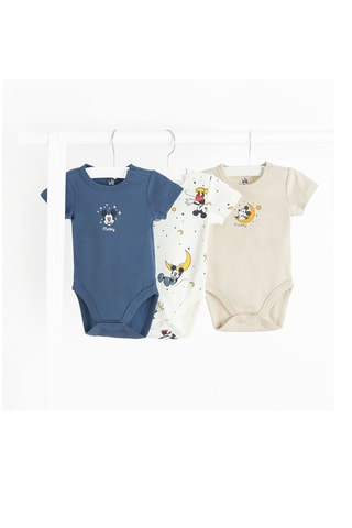 3 bodys Mickey Disney - Bleu