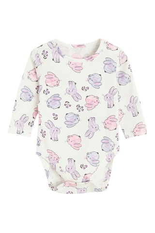 2 bodys - Violet et blanc